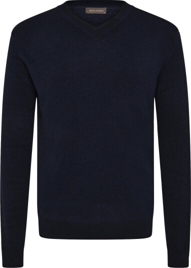 Oscar Jacobson Gregor V-Neck - Navy - XS