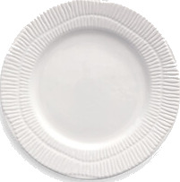 Stripes Asjett Ø 21 cm Hvit