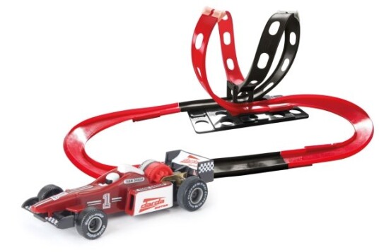 Darda Flash Fighter Vehicle & Track Set 5 År Sort Rød Darda Flash Fighter Vehicle & Track Set 5 År Sort Rød