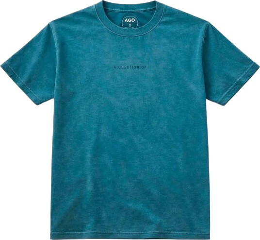 A QUESTION OF Ozzy Tee Acid Wash   Blue   XL