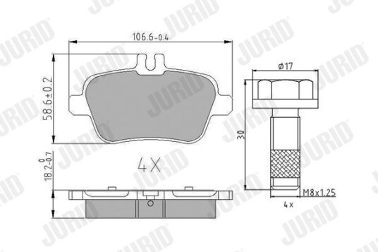 Bremseklosser JURID 573370J Bremseklosser JURID 573370J