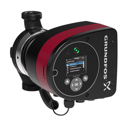 Grundfos Magna3 25-100 Våt Sirkulasjonspumpe 180mm 230V Grundfos Magna3 25-100 Våt Sirkulasjonspumpe 180mm 230V