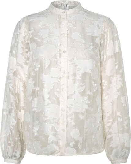 Mango Lyocell Blouse With Embroidered Details - NATURAL WHITE - XS