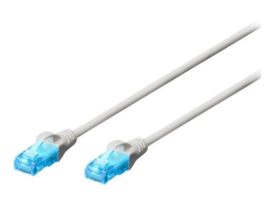Digitus Ecoline Koblingskabel Rj-45 Hann Til Rj-45 Hann 1 M Utp Cat 5E Med Støvel Grå