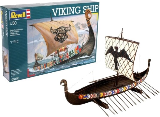 Revell 1/50 Vikingskip Modellbyggesett med 131 Deler Revell 1/50 Vikingskip Modellbyggesett med 131 Deler