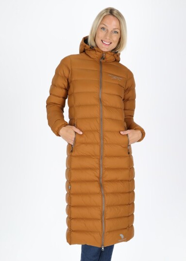 Swedemount Östersund Long Down Coat W Almond/Black 34 Vinterjakker Swedemount Östersund Long Down Coat W Almond/Black 34 Vinterjakker