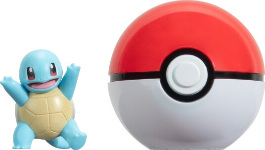 Pokemon Pokemon Clip N Go Squirtle With Poke Ball - Multi/patterned - ONE SIZE