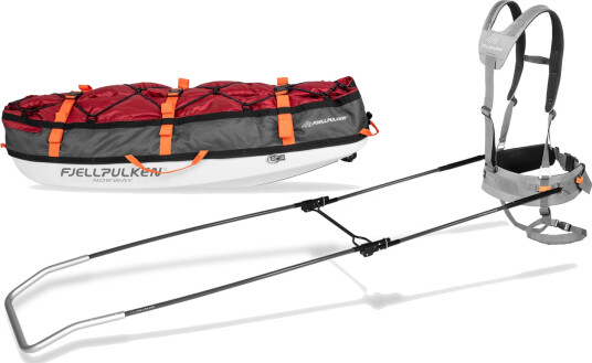 Fjellpulken Touring 125 M/std Drag Og Touring Sele Red 125cm Fjellpulken Touring 125 M/std Drag Og Touring Sele Red 125cm
