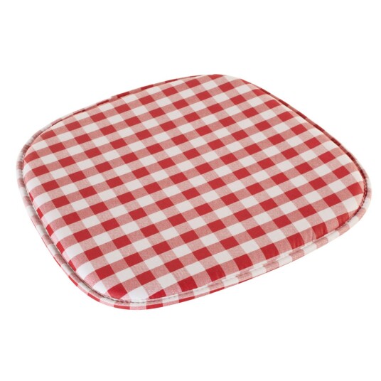 Pulsiva Stolpute Square; 38x41x2.5 cm (BxLxH); Rød/Hvit; Rektangulær; 4 Stykk / Forpakning
