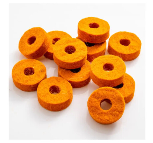 Dixon PAWS 9B1/4 HP Cymbal Felt Orange color 4pc/pack