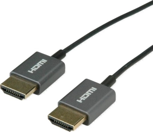 Roline Hdmi Kabel 4K 3840 X 2160 Ultra Hd + Ethernet M/M Koaksial Ultraslank Svart 2 M