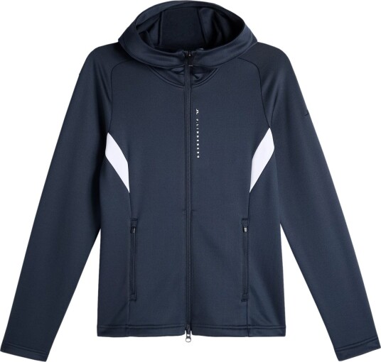 J.Lindeberg Selena Full Zip Hood Blå Golfgenser dame JL Navy Small