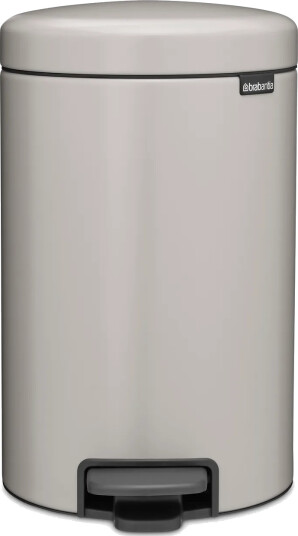 Brabantia New Icon pedalbøtte 12 liter Soft grey