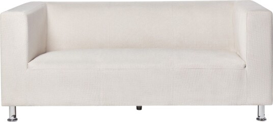 Tomio Sofa 3 seter Hvit/Sølv