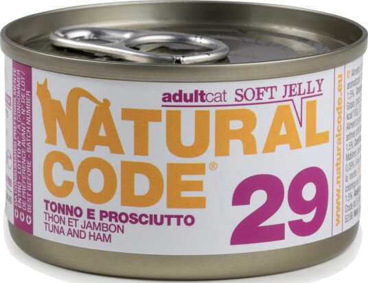 Natural Code våtfôr Sparepakke Soft Jelly Can Tunfisk og tyttebær 24 x 85 g