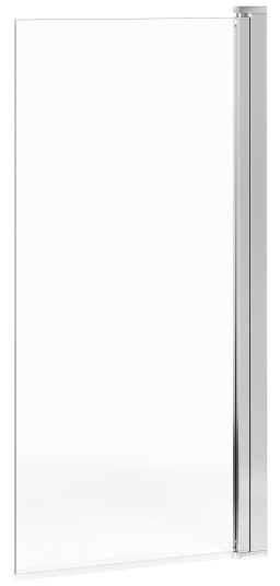 Gustavsberg Square Badekardør klart glass, polert profil 80 cm