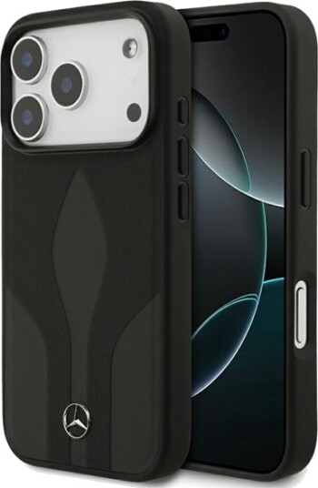 Mercedes Leather The Move MagSafe Case for iPhone 17 Pro Black Mercedes Leather The Move MagSafe Case for iPhone 17 Pro Black