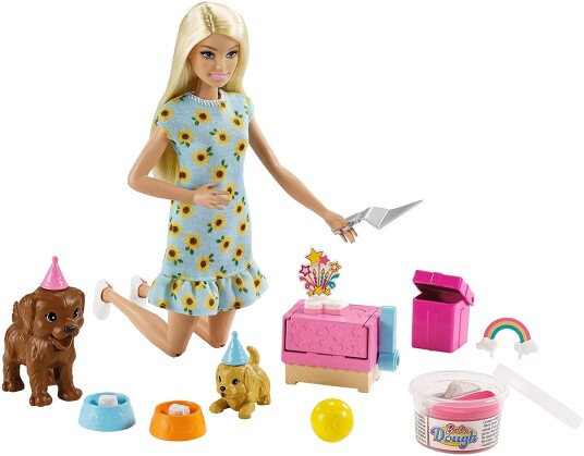 Barbie Doll And Puppy Party Playset (Blonde)