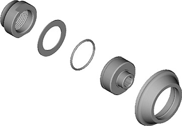 Shimano konus og låsemutter til nav FH-M775/MT75