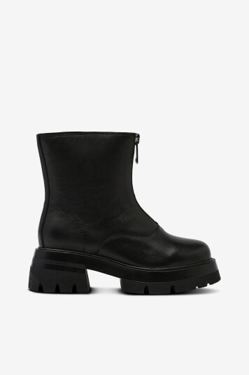 Zizzi Boots fGeri Zipper ekstra bred lest Svart Zizzi Boots fGeri Zipper ekstra bred lest Svart