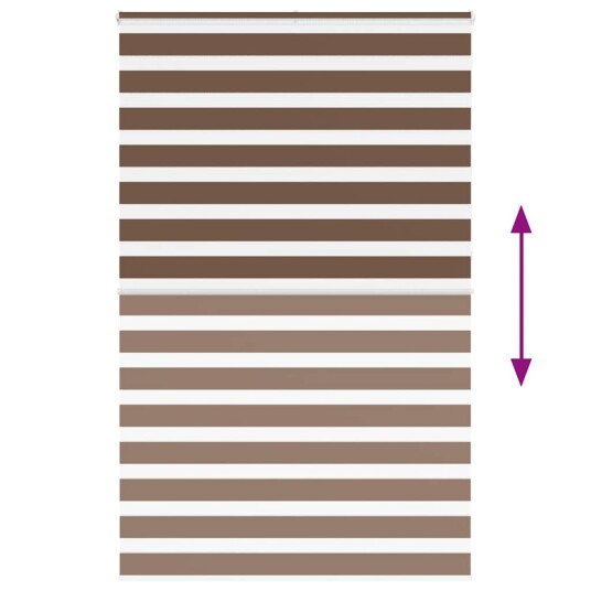 Sebragardin brun 150x230 cm stoff bredde 145,9 polyester