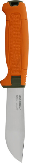 Morakniv Hunting Amberg Full Flat (S), Single/Enkelt, Jaktkniv, Drop Punkt, Rustfritt Stål, Termoplastisk Elastomer (Tpe), Grønn, Oransje