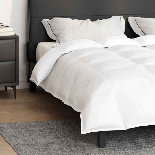 Vidaxl Tepper & Dyner Hvit 240 x 260 cm Dun Vidaxl Tepper & Dyner Hvit 240 x 260 cm Dun