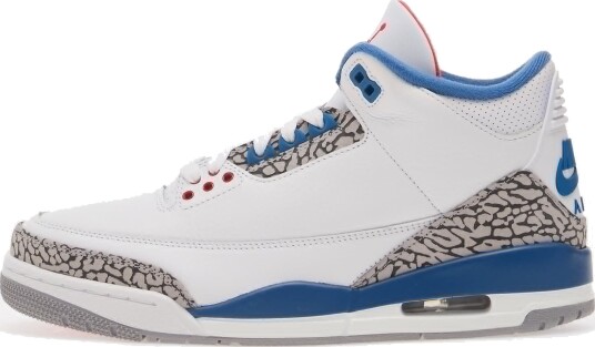 Joggesko Air Jordan 3 Retro "True Blue" White/ Fire Red True Blue EUR 42.5