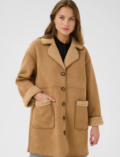 Kaffe Kamarlie Coat Beige 34 Kaffe Kamarlie Coat Beige 34