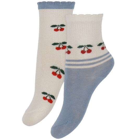 Konges Sløjd 2 pack cherry socks – cherry mix 17/19