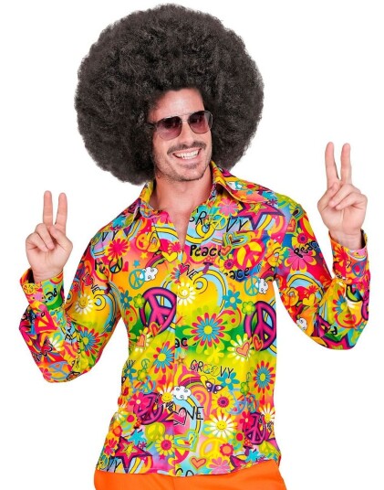60 talls Groovy Hippie Kostymeskjorte til Herre XX Large 60 talls Groovy Hippie Kostymeskjorte til Herre XX Large