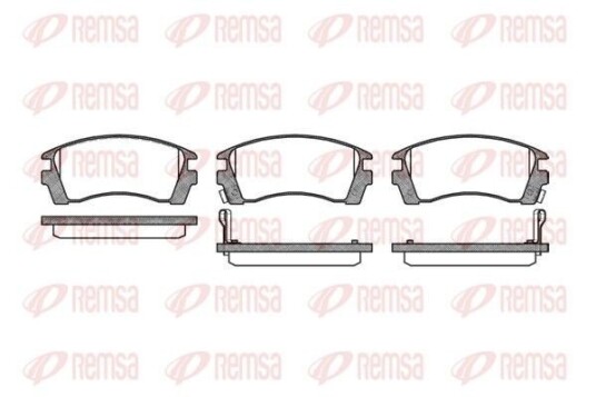 Bremseklosser REMSA 0363.02 Bremseklosser REMSA 0363.02