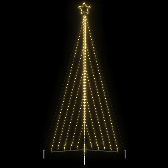  LED Juletre 570 LEDs Varm Hvit 399 cm