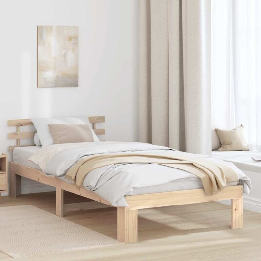  Furu Senge ramme Naturlig Tre 75 x 190 cm Senge ramme