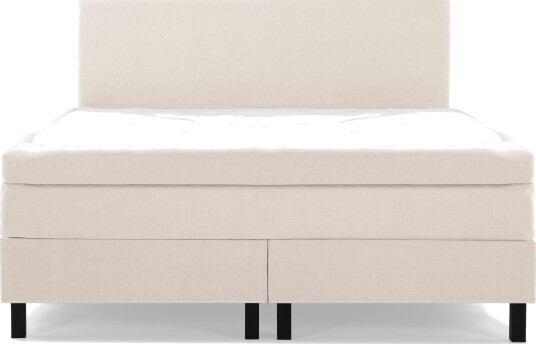Lucky Komplett Sengepakke 150x200 Polyeter Glatt Sengegavl Beige
