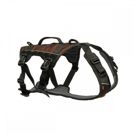 NonStop Dogwear Rock Lang Hundsele XL Svart/Oransje - Multifunksjonell for Sykling og Løping NonStop Dogwear Rock Lang Hundsele XL Svart/Oransje - Multifunksjonell for Sykling og Løping