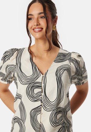 Object Collectors Item Objjacira S/S V-Neck Top Sandshell 42 Object Collectors Item Objjacira S/S V-Neck Top Sandshell 42