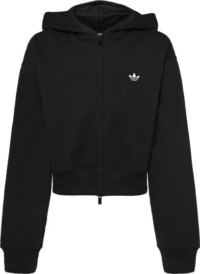 Adidas Originals Ess Fl Cp Fz Hd Black XS