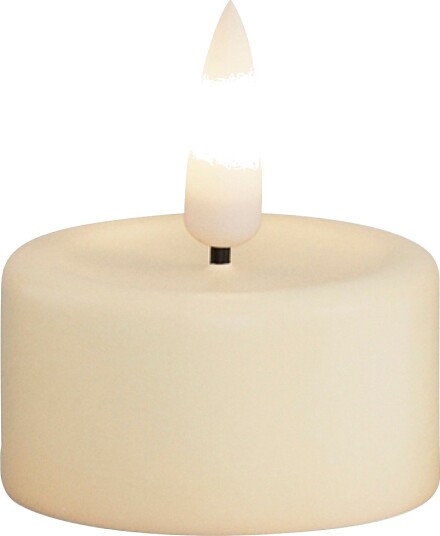 DeluxeHomeart LED telys 4x4 5 cm 2 stk Hvit DeluxeHomeart LED telys 4x4 5 cm 2 stk Hvit