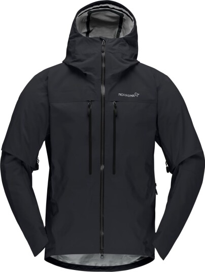 Norrøna Men's Trollveggen GORE TEX Pro Light Jacket Caviar Black M