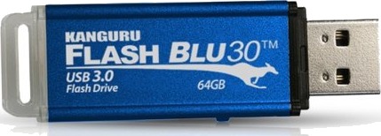 Kanguru FlashBlu30 USB-minne 16 GB USB 3.0 Med Skrivebeskyttelse