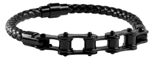 Auxere Armbånd Lær KXD0873-23 cm - Herre - Leather