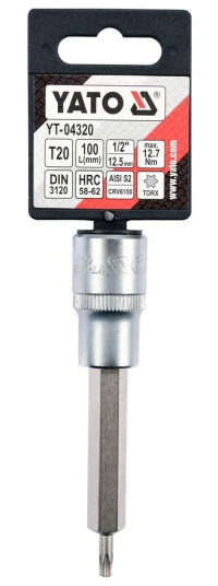 Yato Torx 1/2" T20 X 100 Mm (Yt-04320) Yato Torx 1/2" T20 X 100 Mm (Yt-04320)