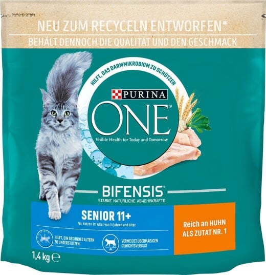 Purina One Tørrfôr Senior 11+ 2 X 1.4 kg