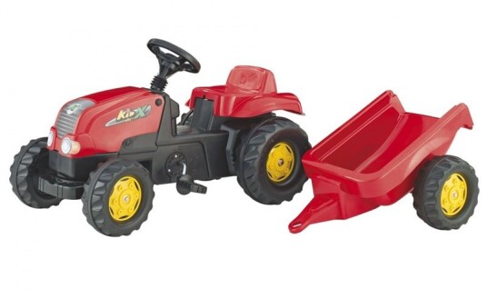 Rolly Toys RollyKid-X Traktor med henger Rød