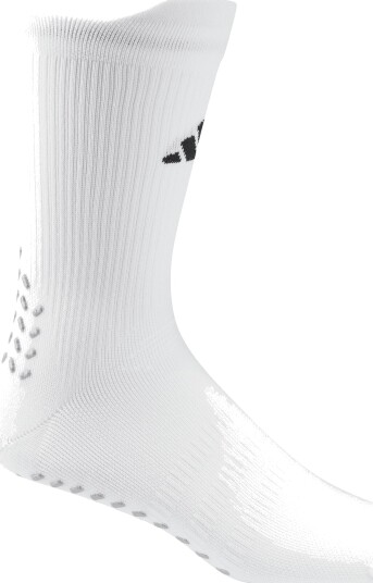 Adidas Football Grip Printed Performance Light Socks Herre White/Black 40 42