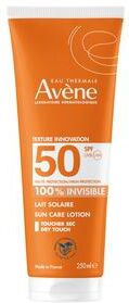 Avène Sun Lotion SPF 50 250 ml Vannresistent Solkrem for Ansikt og Kropp Avène Sun Lotion SPF 50 250 ml Vannresistent Solkrem for Ansikt og Kropp