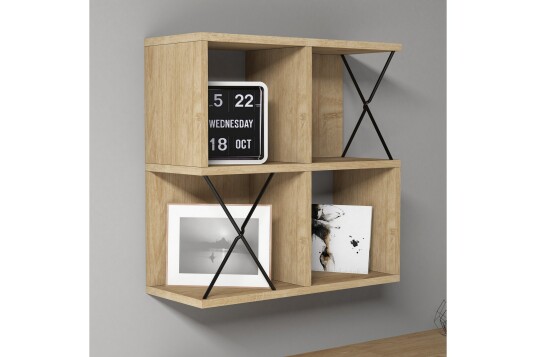 Vegghylle Amtorp 60 cm   Brun|Svart