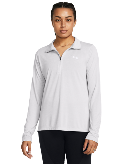 UA Tech 1/2 Zip Twist Halo Gray S