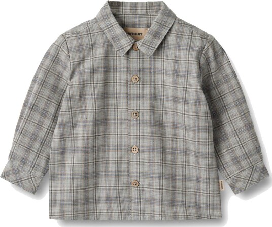 Wheat Baby Shirt Oscar Cloudy Blue Check (62 / 3 mnd)